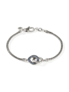 JOHN HARDY CLASSIC CHAIN BLUE SAPPHIRE & STERLING SILVER BRACELET