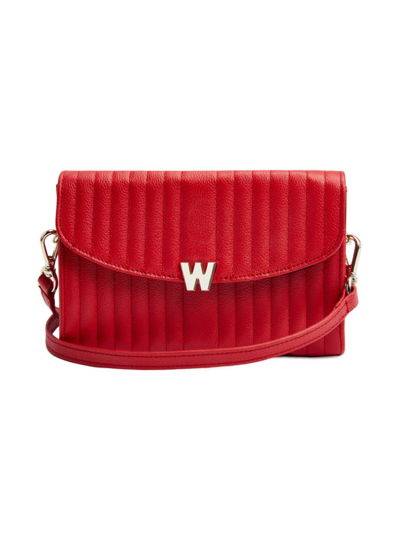 Wolf Mimi Crossbody Bag With Wristlet In Red