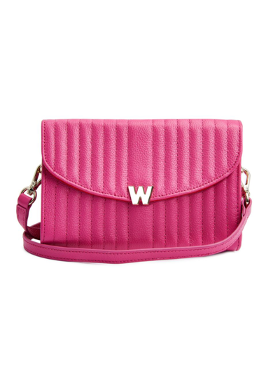 Wolf Mimi Crossbody Bag With Wristlet In Pink