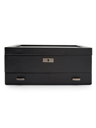 Wolf Axis 10-watch Storage Box With Drawer In Powder Coat