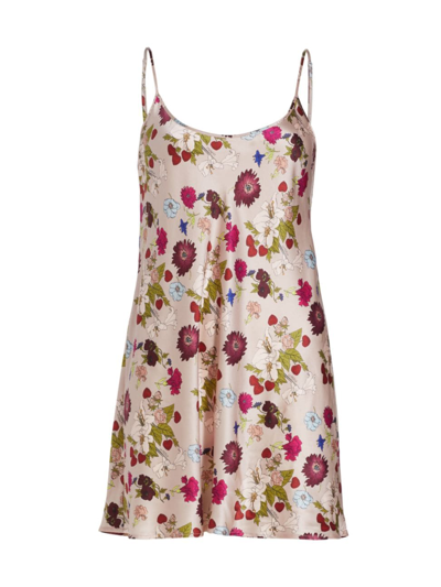 La Perla Floral-print Silk Slip Nightdress In Amore Floreale