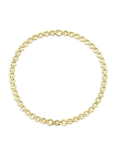 Ascher Women's 18k Gold & Diamond Nexus Link In Yellow Gold