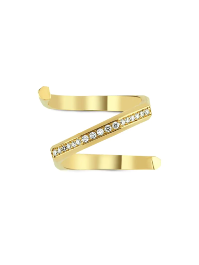 Ascher Women's Luminescence 18k Gold & Diamond Hypnosis Ring