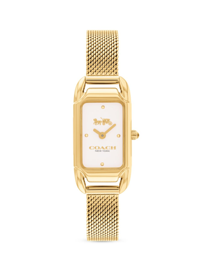 Coach Cadie 17.5mm Bracelet Watch In Gold