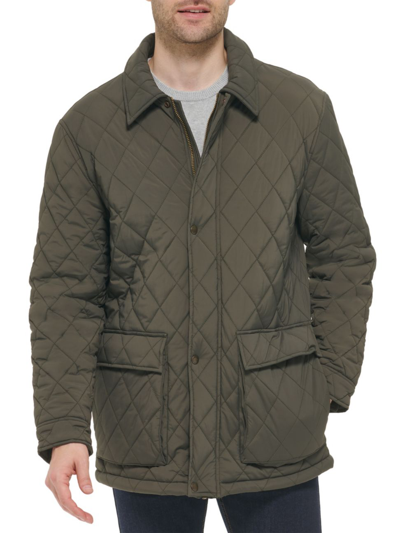 Cole Haan Diamond Quiltted Jacket In Olive