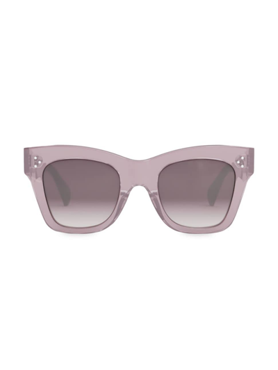 Celine Bold 3 Dots 50mm Small Gradient Butterfly Sunglasses In Purple