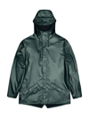 Rains Waterproof Rain Jacket In Silver Pine