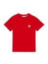 Moncler Kids' Little Girl's & Girl's Logo Cotton T-shirt In Red