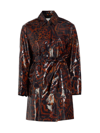 DRIES VAN NOTEN WOMEN'S RAMBLAS BELTED LEOPARD-PRINT COAT