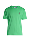 Stone Island Classic Cotton Logo Tee In Light Green