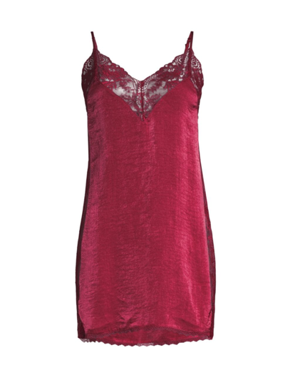 In Bloom Wait Until Dark Satin Chemise In Cinnamon