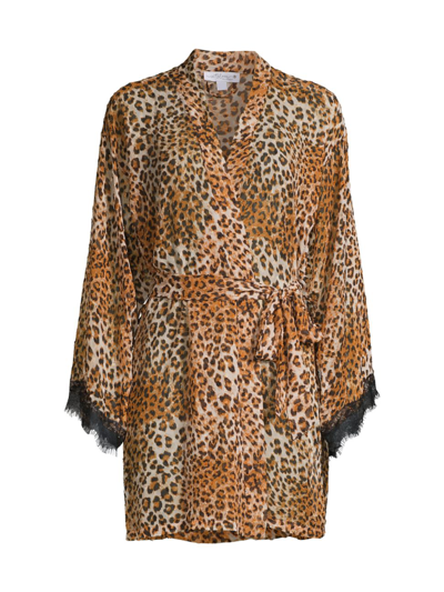 In Bloom Angela Wrap Dressing Gown In Copper