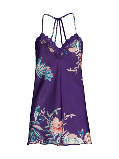 In Bloom Mika Floral Chemise In Ink