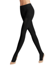 Falke Caress Organic Cotton & Wool Blend Tights In Black