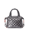 Mz Wallace Micro Sutton Quilted Nylon Tote In Anthracite