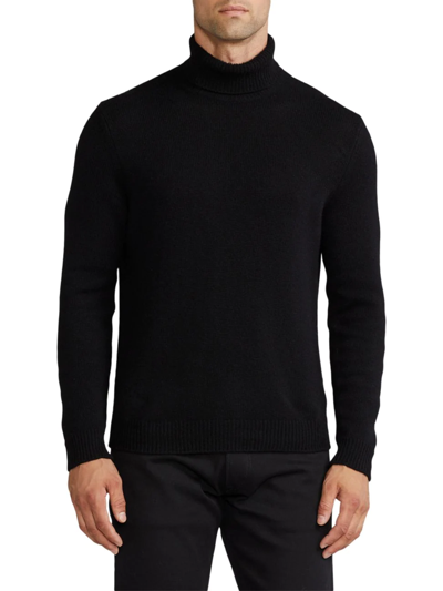 Ralph Lauren Purple Label Slim-fit Cashmere Rollneck Sweater In Classic Black
