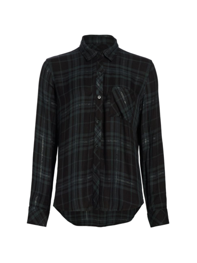 Rails Hunter Button-front Shirt In Forest Slate