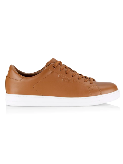 Michael Kors Nate Lace-up Leather Sneakers In Multi