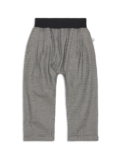 Miles And Milan Kids' Baby Boy's & Little Boy's Preston Cotton Pants In Grey Houndstooth