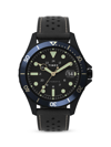 TIMEX MEN'S NAVIGATOR STAINLESS STEEL & LEATHER WATCH