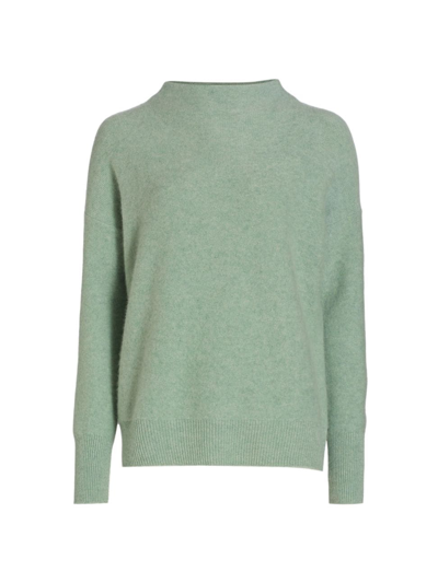 Vince Boiled Cashmere Sweater In Mint Glass
