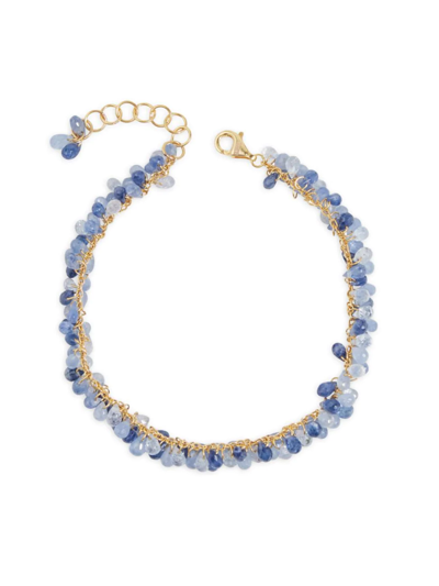 Gurhan Dew Hue 18k, 22k & 24k Yellow Gold & Blue Sapphire Bracelet