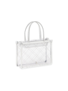 Amina Muaddi Amini Betty Pvc Box Bag In White