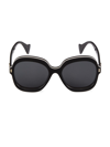 GUCCI WOMEN'S OUTLINE 57MM BUTTERFLY ACETATE SUNGLASSES