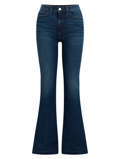 Joe's Jeans Molly High-rise Stretch Flared Jeans In Ocean