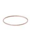 Oradina 14k Rose Solid Gold Skyline Bangle In Rose Gold