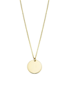 Oradina 14k Yellow Solid Gold Manhattan Pendant Necklace In Yellow Gold