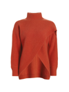 Elie Tahari Cross-front Cashmere Sweater In Monarch