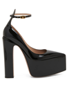 Valentino Garavani Women's Patent Leather Ankle-strap Pumps In Nero