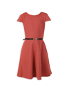 BLUSH BY US ANGELS GIRL'S BELTED FIT-&-FLARE DRESS