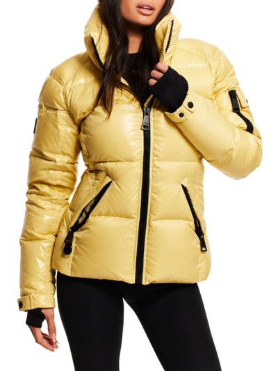 Sam Freestyle Down Puffer Jacket In Banana