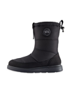 Canada Goose Crofton Nubuck-trimmed Quilted Shell Boots In Black