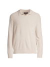 Vince Boiled Cashmere Johnny Collar Sweater In Runyon