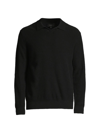 Vince Boiled Cashmere Sweater In Black