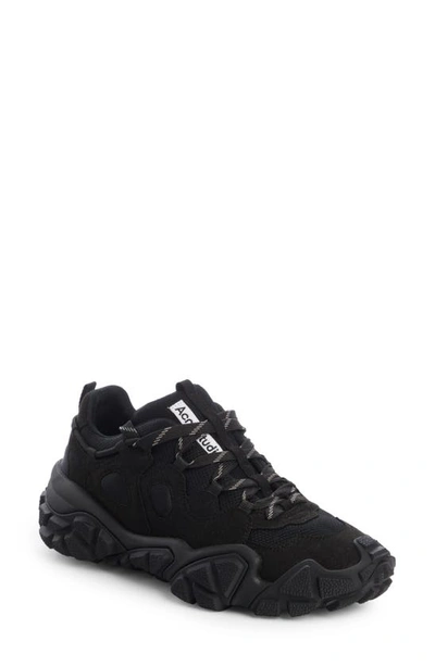 Acne Studios Bolzter Leather Trainers In Black