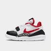 Nike Babies' Jordan Boys' Toddler Legacy 312 Low Off-court Shoes In White/fire Red/black/wolf Grey
