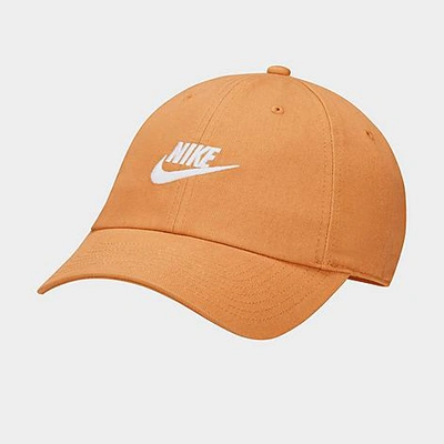 Nike Sportswear Heritage86 Futura Washed Adjustable Back Hat In Elemental Gold