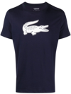 Lacoste Logo-print T-shirt In Blue