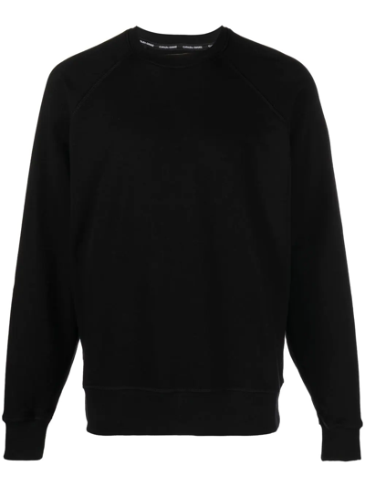 Canada Goose Huron Logo-patch Sweatshirt In Black
