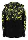 Moose Knuckles Dugald Camo Print Nylon Down Jacket In Multicolour