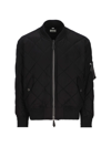 BURBERRY BURBERRY DIAMOND QUILTED ZIPPED BOMBER JACKET