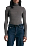 Rag & Bone Shaw Geo Print Paneled Turtleneck Top In Black/ Multi