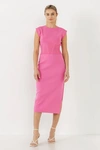 Endless Rose Cinched Waist Sleeveless Knit Top In Pink