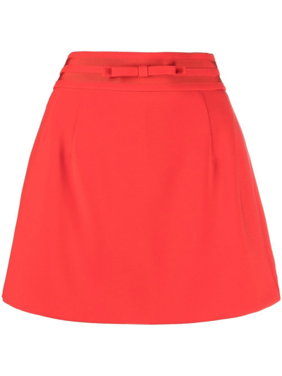 Red Valentino High-waisted Tailored Shorts In Rot