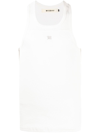 Misbhv Tank Top Logo Embroidery In Weiss