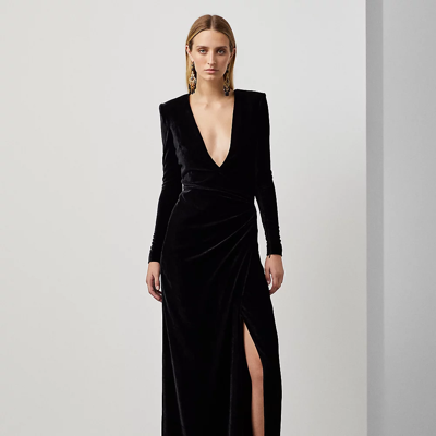 Velvet Dress Polo Ralph Lauren Black Dress Polo Ralph Lauren